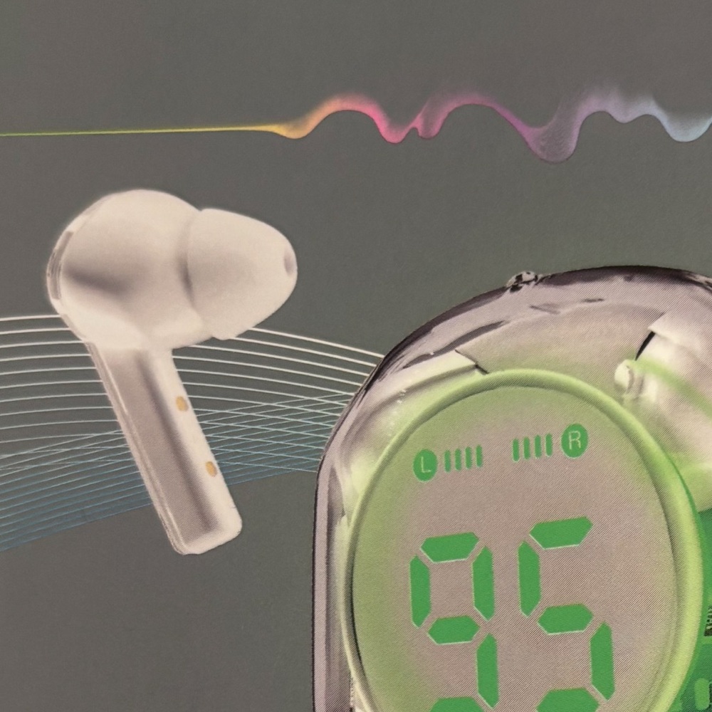 Wireless White Earbud Headphones